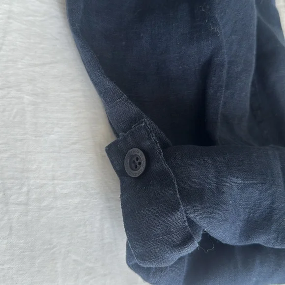 Workshop Andrea Jovine Navy Linen Pants - Picture 3 of 6